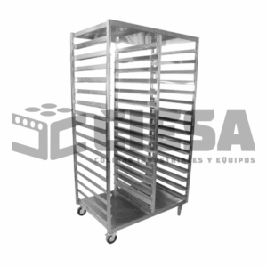 Carro Rack De Dos Columnas En Acero Inoxidable
