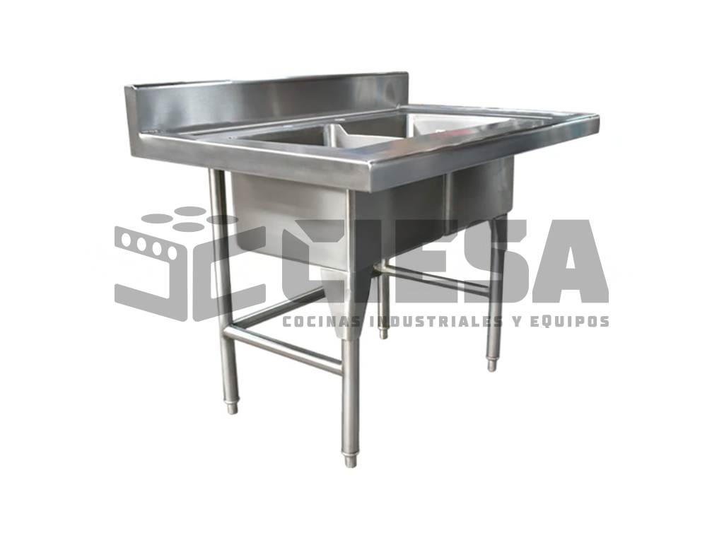 Fregadero Para Bar Dos Tarjas en Acero Inoxidable - Imagen 2