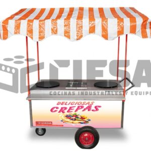 Carrito Para Crepas Doble Térmico