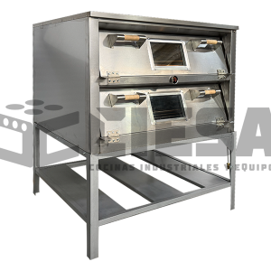 Horno Para Pan 4 Charolas Con Luz Y Cristal Acero Inoxidable