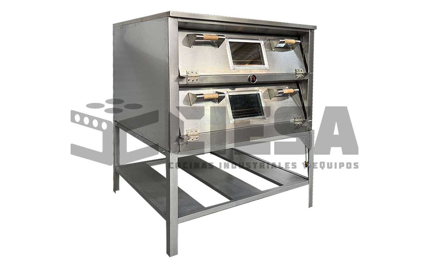 Horno Para Pan 4 Charolas Con Luz Y Cristal Acero Inoxidable