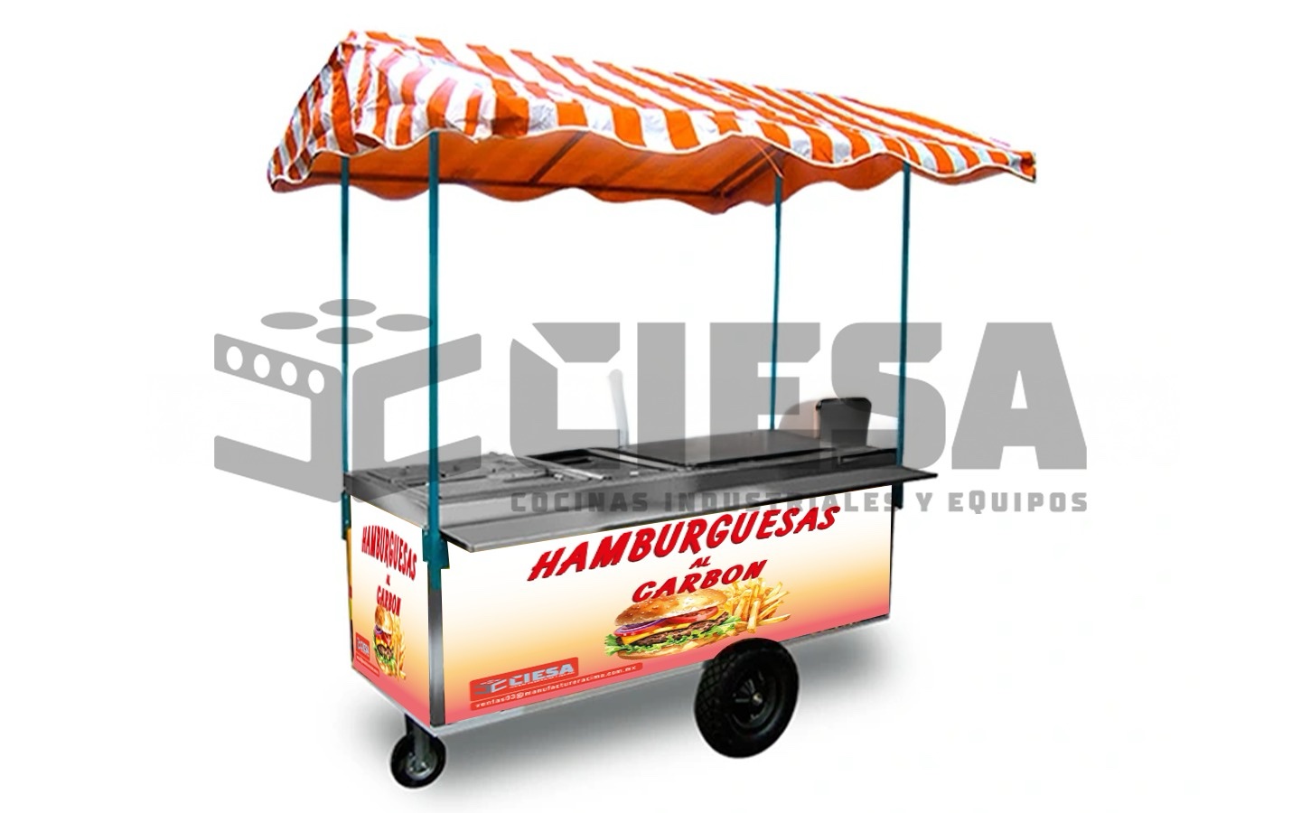 Carrito Para Hamburguesas Al Carbón