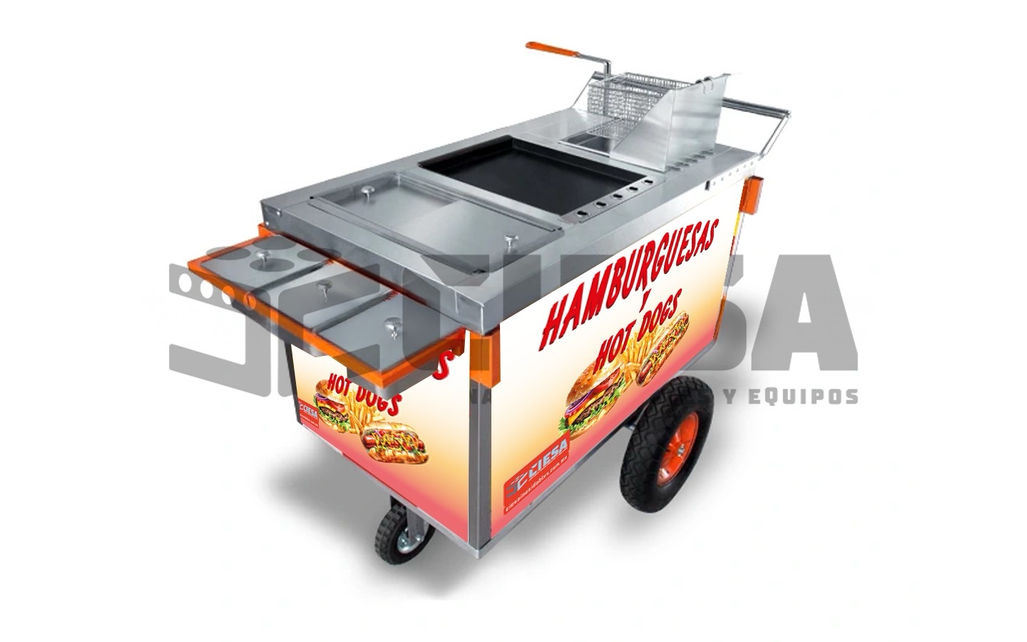 Carrito Para Hot Dogs Y Hamburguesas Mod CH 100