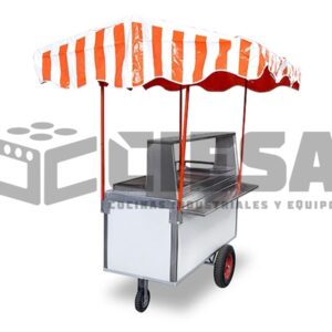 Carrito Taquero de 3 Servicios Con Repisa Económico CT3SRE