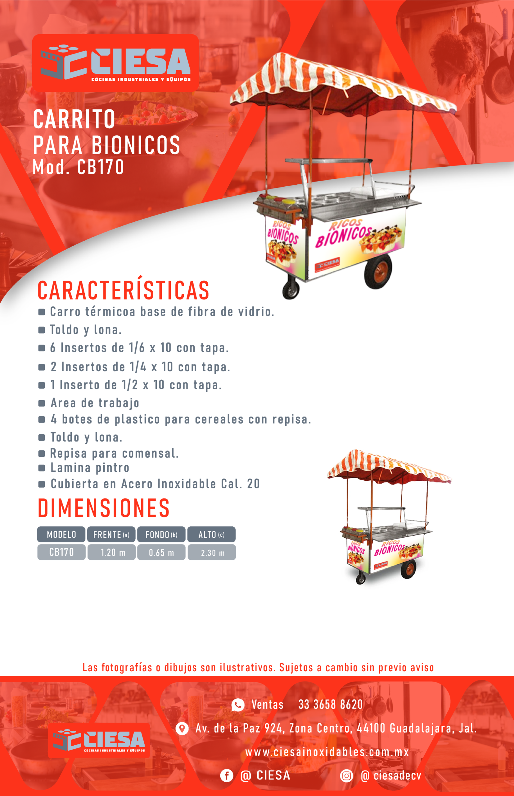 Carro para Bionicos CB170 - Imagen 3