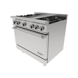 Estufa con 4 quemadores, horno y plancha  GES-041-000 CG-41P