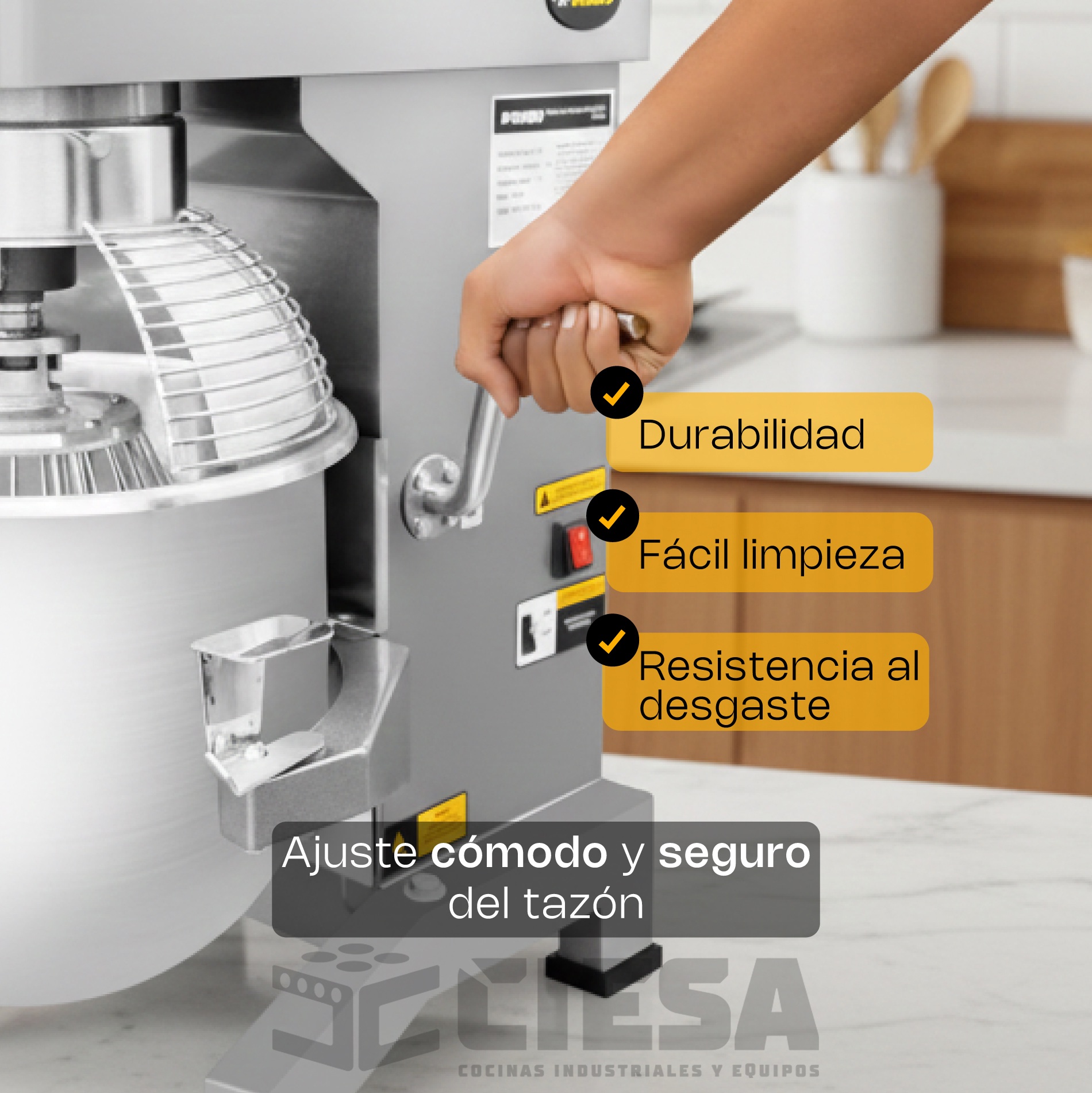 Batidora planetaria de velocidad variable 20L - Imagen 6