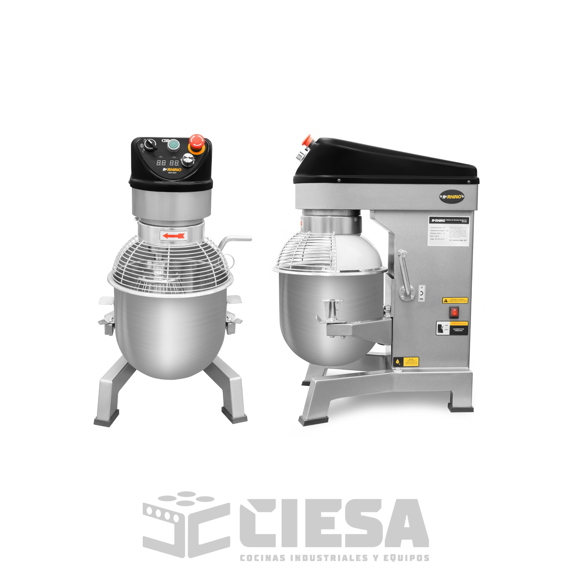 Batidora planetaria de velocidad variable 20L - Imagen 2