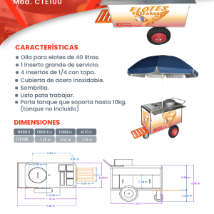 Carrito para Térmico Elotes CTE100